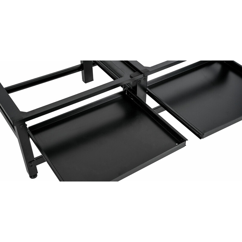 Tampa dobbelt vaskemaskineplatform metal justerbar med skuffe 400 kg