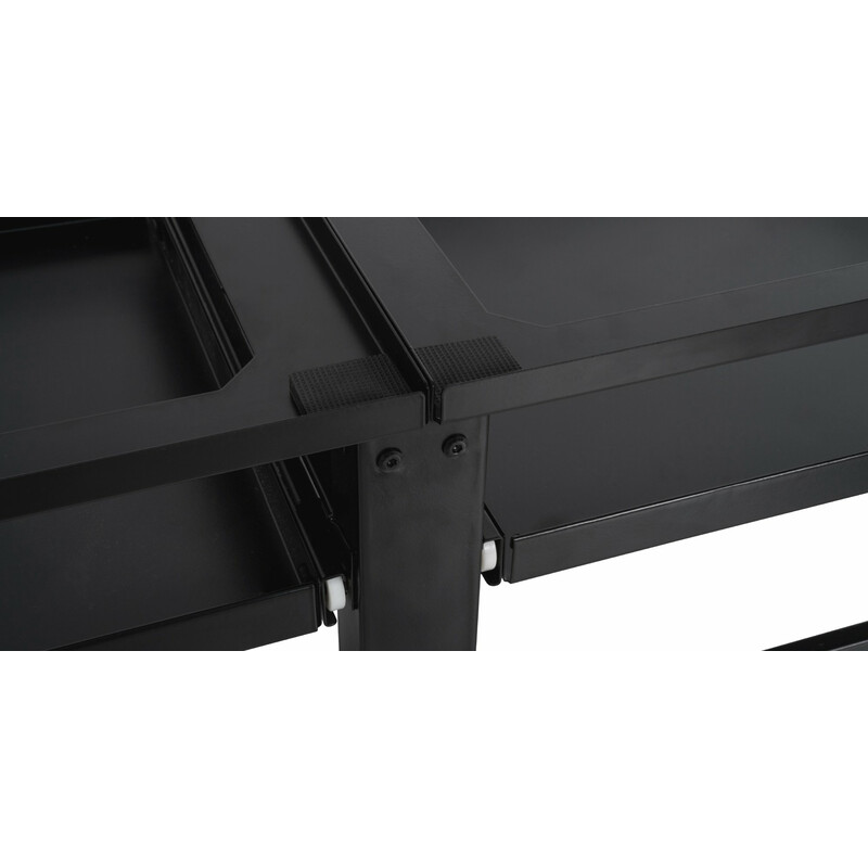 Tampa dobbelt vaskemaskineplatform metal justerbar med skuffe 400 kg