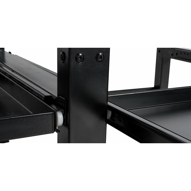 Tampa dobbelt vaskemaskineplatform metal justerbar med skuffe 400 kg