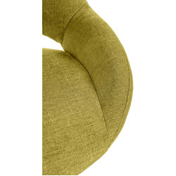 Milet justerbar barstol med stofbetræk 360° drejning fodstøtte gulvbeskyttere