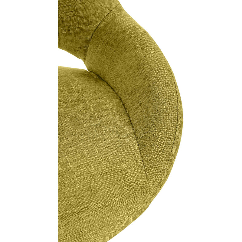 Milet justerbar barstol med stofbetræk 360° drejning fodstøtte gulvbeskyttere