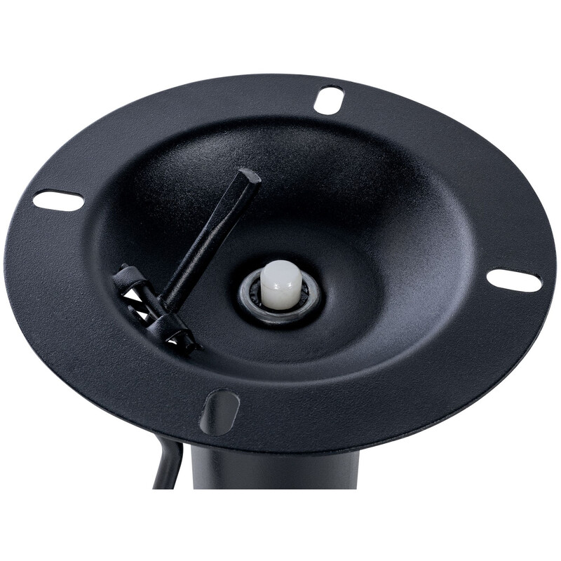 Roterende barstolbase 10x10 cm med højdejustering og fodstøtte