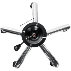 Erstatningsramme til kontorstol justerbar højde med 5 hjul