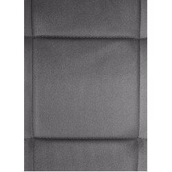 Vermont fløjlsbelagt spisestol med svingende metalramme 120