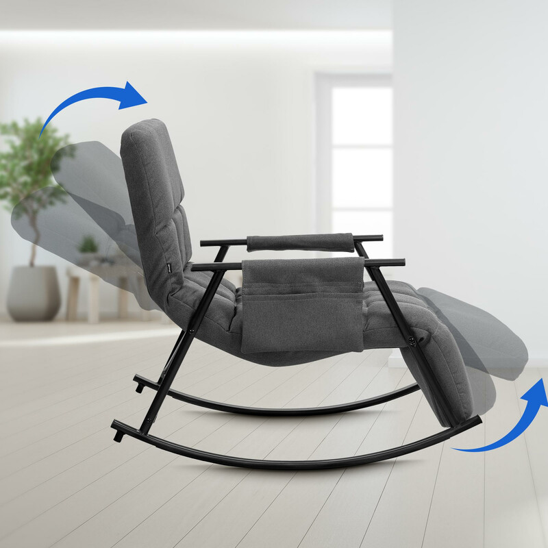 Justerbar komfortabel gyngestol til afslapning og stresslindring