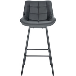 Weston drejelig barstol med fløjl betræk og polstret rygstøtte