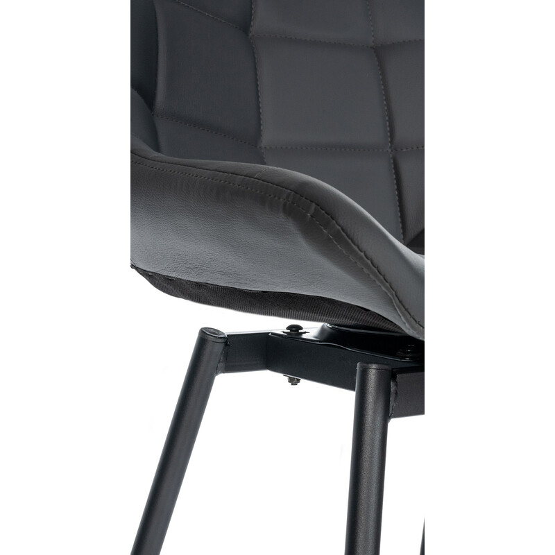 Weston drejelig barstol med fløjl betræk og polstret rygstøtte