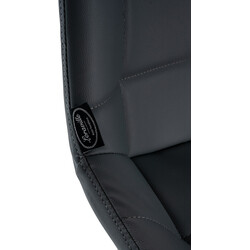 Weston drejelig barstol med fløjl betræk og polstret rygstøtte