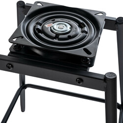 Weston drejelig barstol med fløjl betræk og polstret rygstøtte