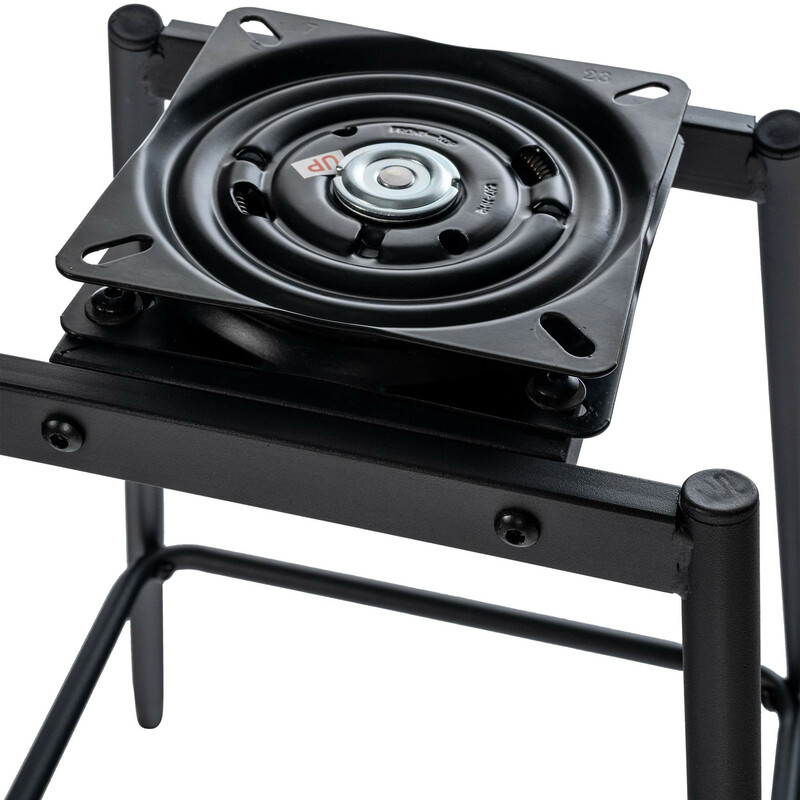 Weston drejelig barstol med fløjl betræk og polstret rygstøtte