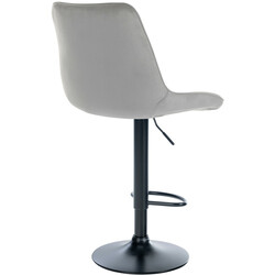 Moderne justerbar barstol med fløjl betræk ryglæn og gasløft