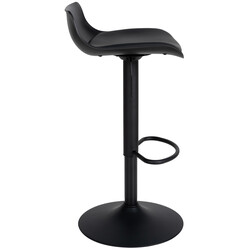 Aveiro kunstlæder barstol med justerbar højde fodstøtte og 360° drejning