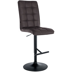 Moderne justerbar barstol med kunstlæder høj ryg og 360° rotation