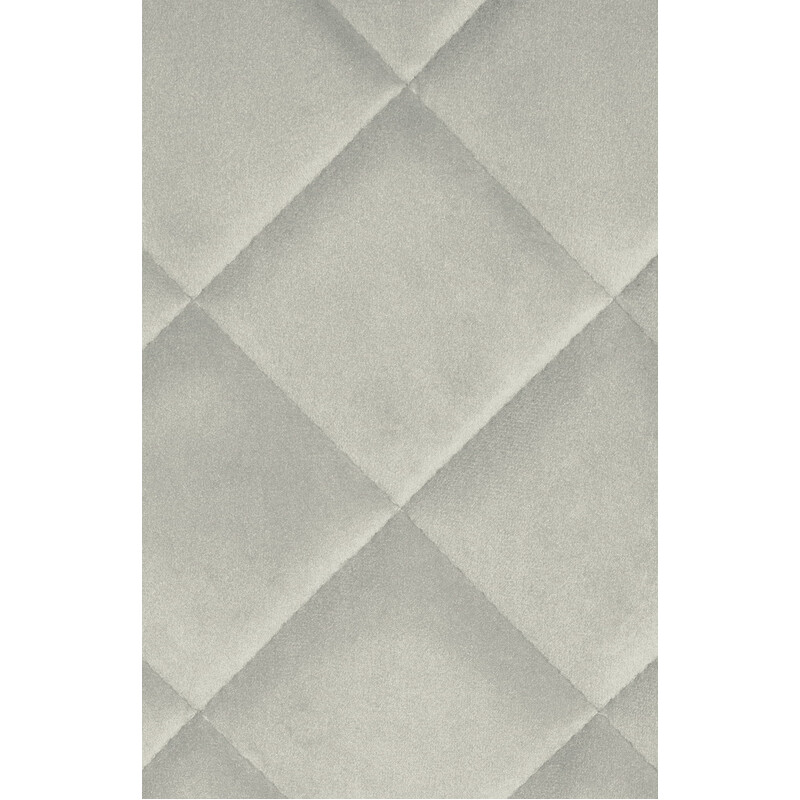 Sammetstol med firebenet metalramme til moderne hjem