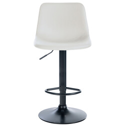 Justerbar moderne barstol med polstret ryg og kunstlæder