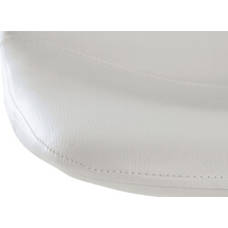 Justerbar moderne barstol med polstret ryg og kunstlæder