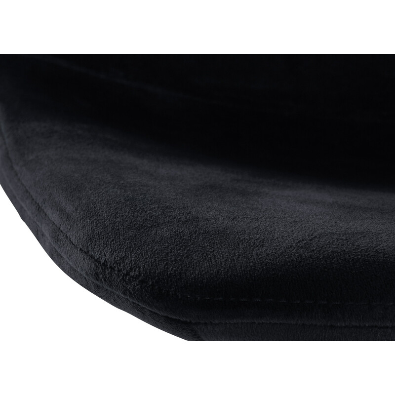 Elegant moderne justerbar fløjlet barstol med drejende sæde og metalramme