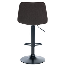 Justerbar moderne barstol med polstret rygstøtte drejende sæde og metalramme