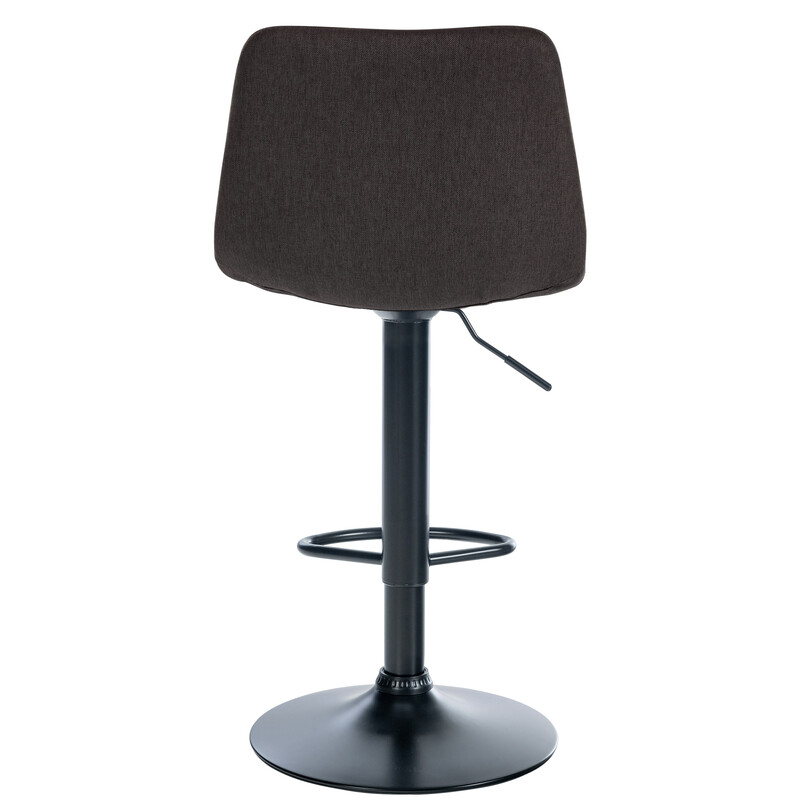 Justerbar moderne barstol med polstret rygstøtte drejende sæde og metalramme