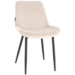 Victoria spisestol med fløjlsovertræk polstret sæde og ryglæn