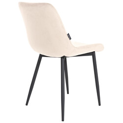 Victoria spisestol med fløjlsovertræk polstret sæde og ryglæn