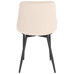 Victoria spisestol med fløjlsovertræk polstret sæde og ryglæn