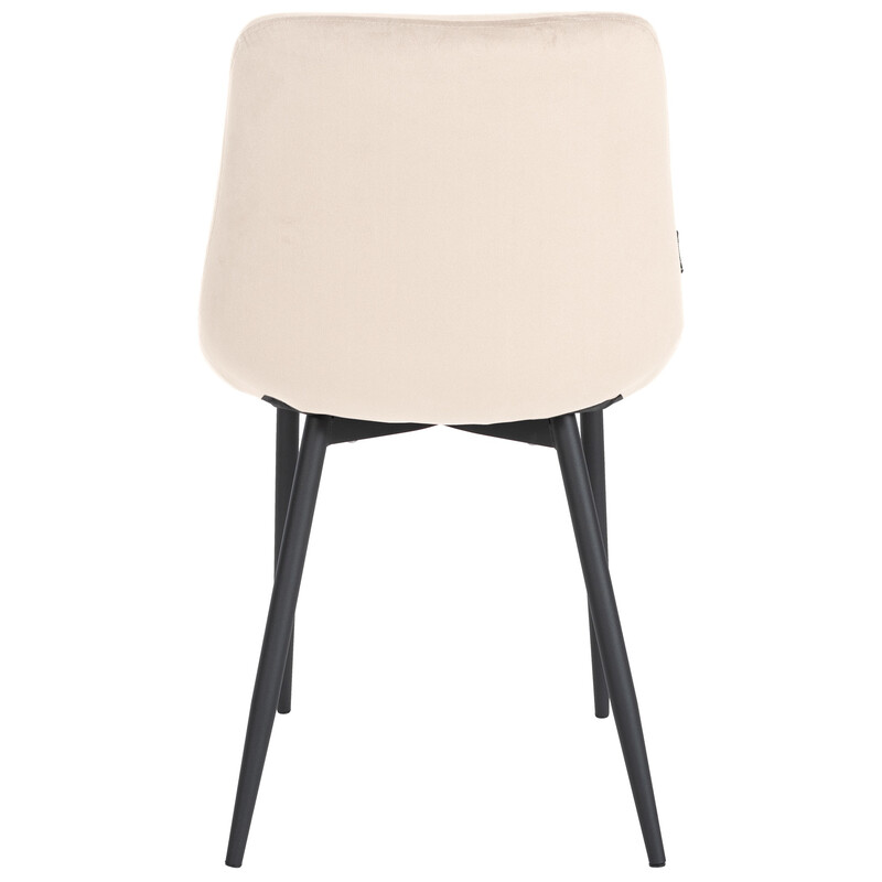 Victoria spisestol med fløjlsovertræk polstret sæde og ryglæn