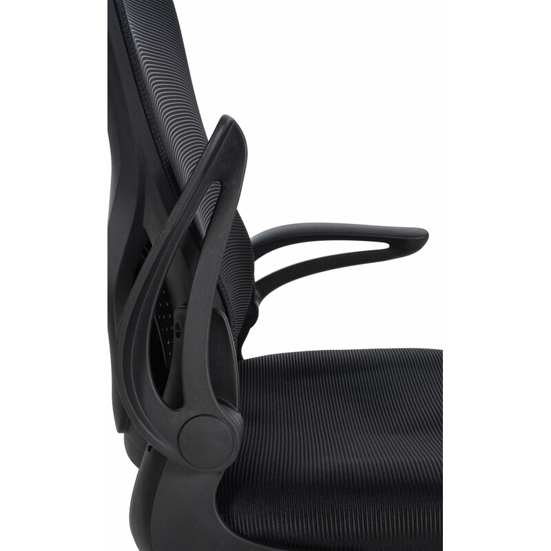 Hudson ergonomisk kontorstol med justerbar korsrygsstøtte netryg og fem hjul