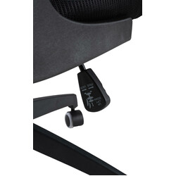 Hudson ergonomisk kontorstol med justerbar korsrygsstøtte netryg og fem hjul