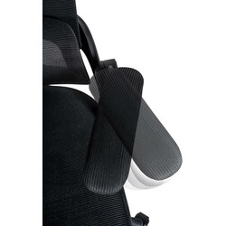 Ergonomisk kontorstol med justerbar korsrygsstøtte justerbare armlæn og åndbart netstof