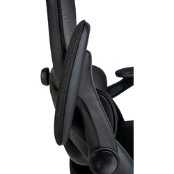 Ergonomisk kontorstol med justerbar korsrygsstøtte justerbare armlæn og åndbart netstof