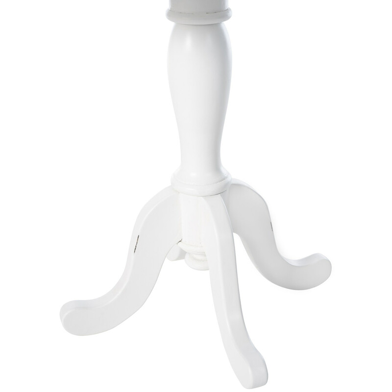 Goa sidebord stilfuldt hvid ramme naturlig træbordplade to størrelser