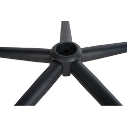 Firkantet sort metallisk fodgitter til kontorstole 50 mm gasfjeder