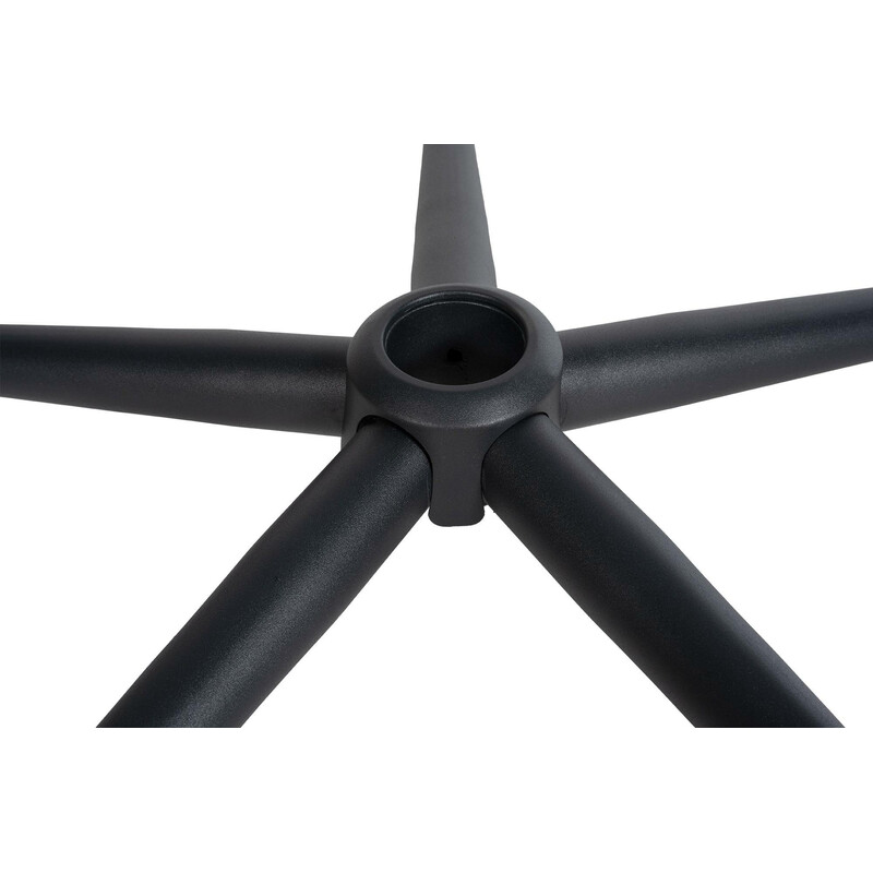 Firkantet sort metallisk fodgitter til kontorstole 50 mm gasfjeder