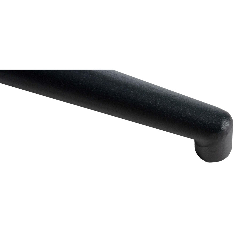 Firkantet sort metallisk fodgitter til kontorstole 50 mm gasfjeder