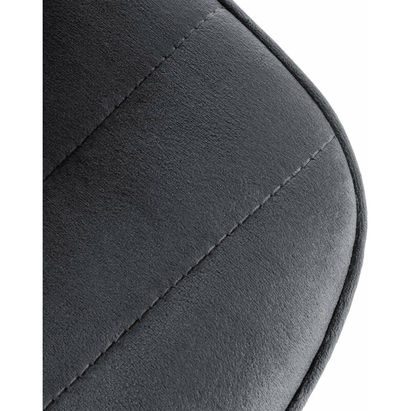 Lex Samt stilfuld barstol med justerbar højde og ryglæn