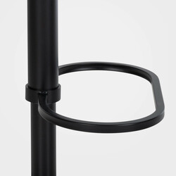 Stilfuld justerbar barstol med fløjlbetræk armlæn og 360 grader drejning