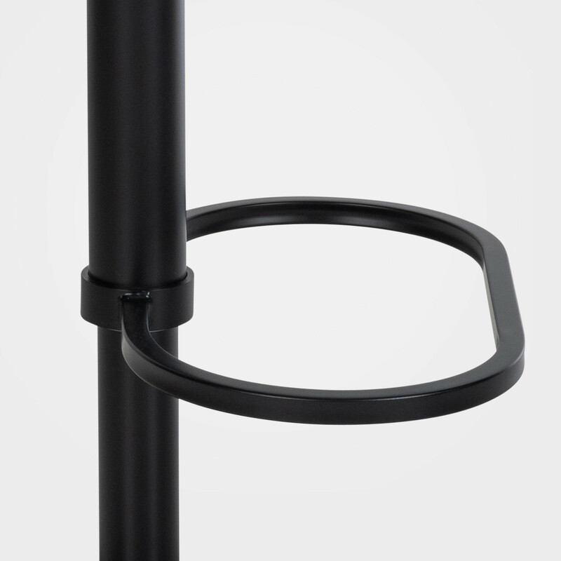 Stilfuld justerbar barstol med fløjlbetræk armlæn og 360 grader drejning