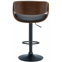 Portmore roterende barstol i kunstlæder med justerbar højde