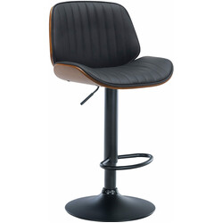 Nova barstol med kunstlæder metalramme og trappeløs højdejustering