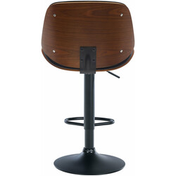 Nova barstol med kunstlæder metalramme og trappeløs højdejustering