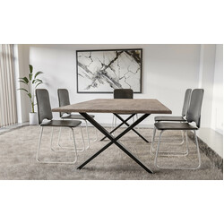 X-formet stål bordben Swift 200 kg belastning 72 cm højde