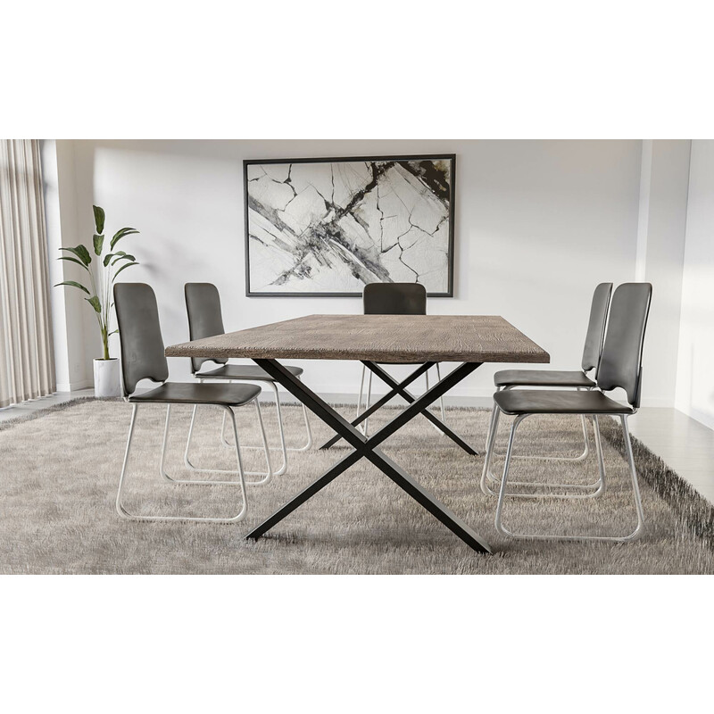 X-formet stål bordben Swift 200 kg belastning 72 cm højde