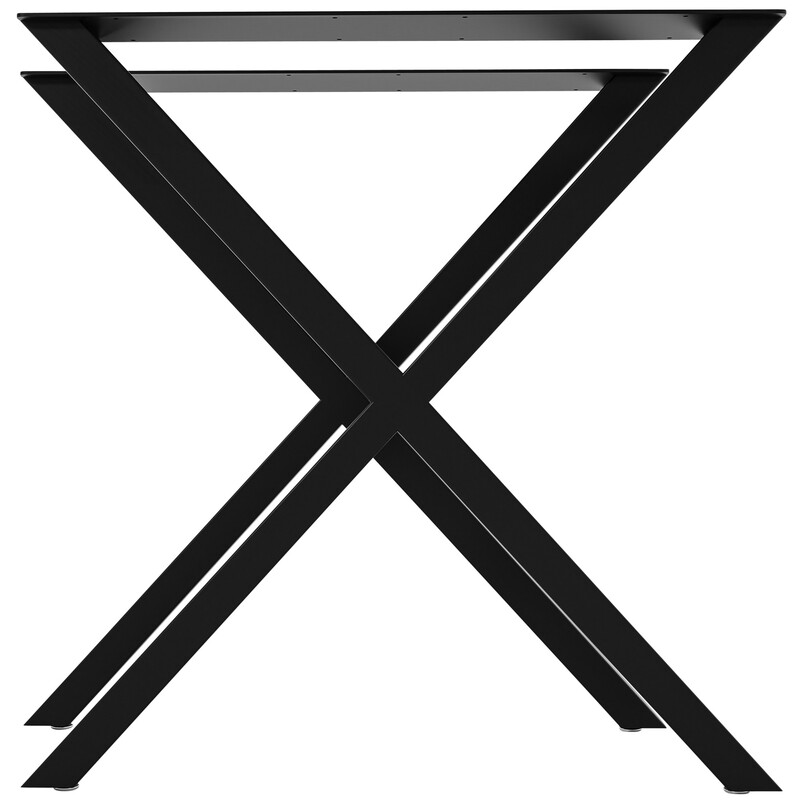 X-formet stål bordben Swift 200 kg belastning 72 cm højde