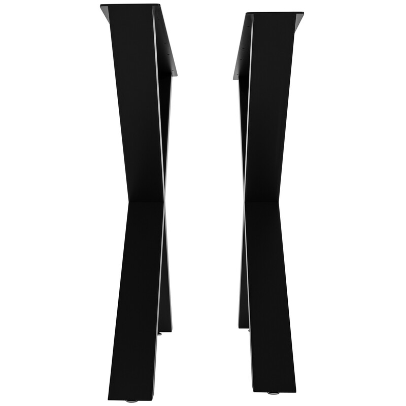 X-formet stål bordben Swift 200 kg belastning 72 cm højde