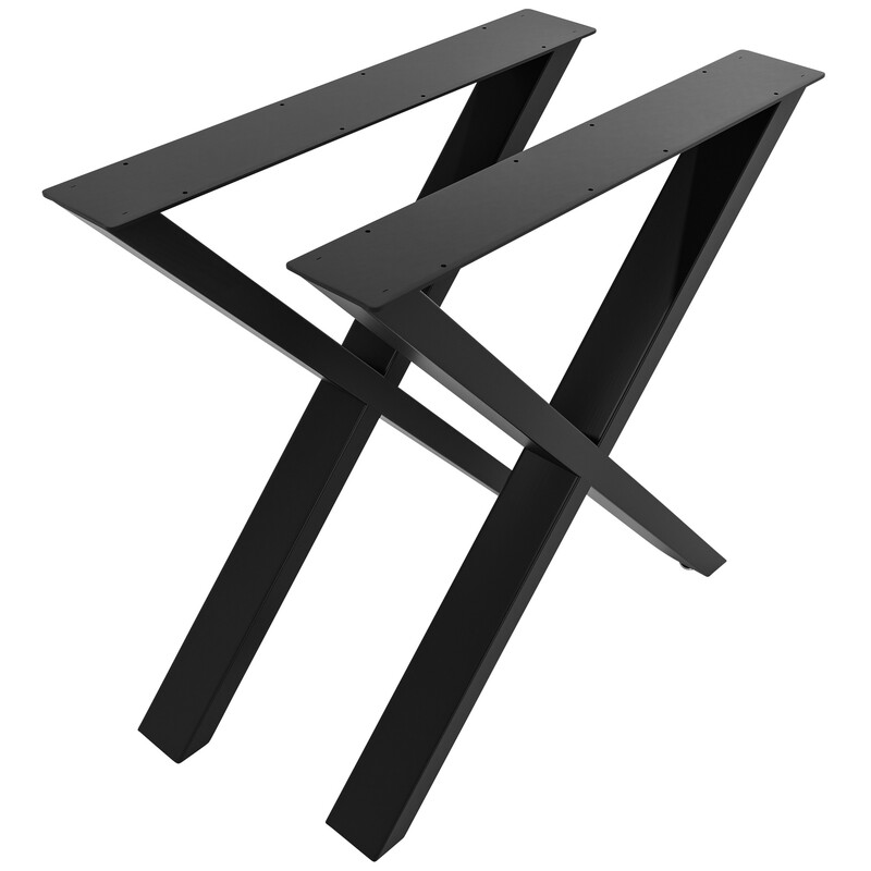 X-formet stål bordben Swift 200 kg belastning 72 cm højde