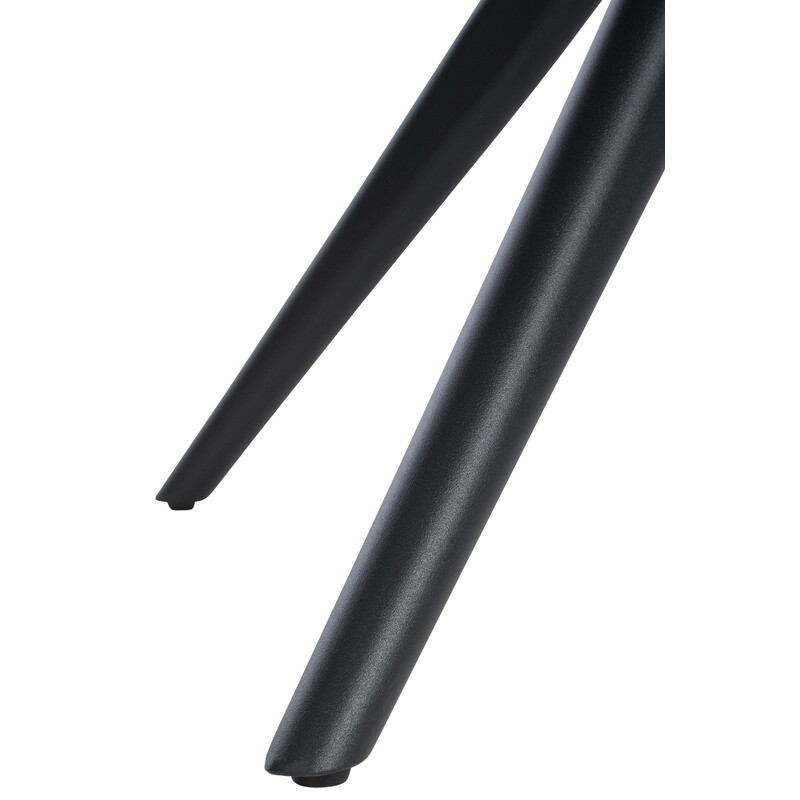 Jules polstret spisestol med drejbart sæde armlæn og sort ramme