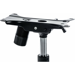 Justerbar kontorstolramme i metal med bøjlemekanisme og fem hjul