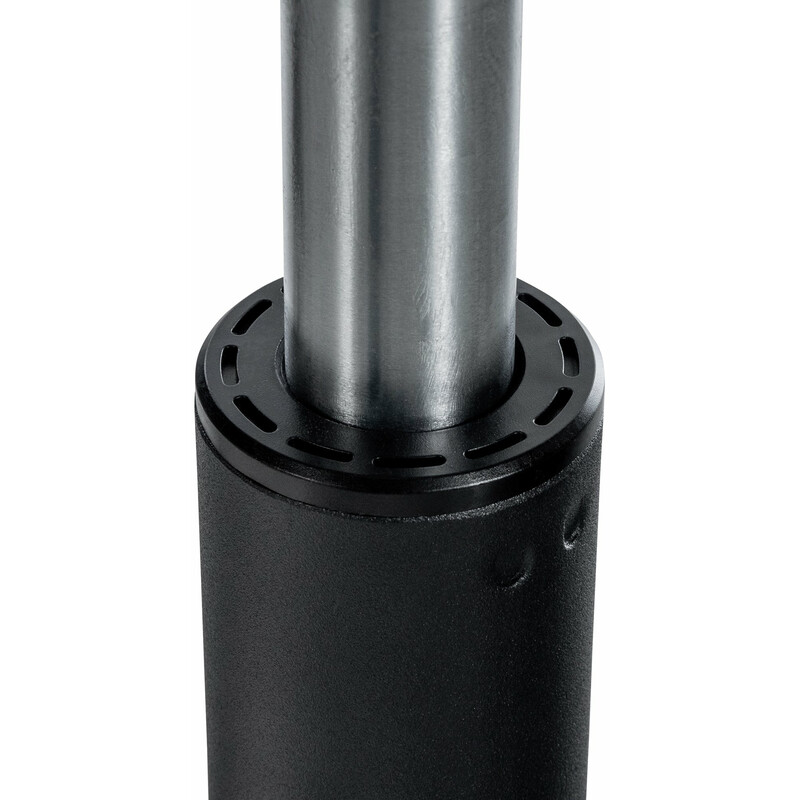 Justerbar kontorstolramme i metal med bøjlemekanisme og fem hjul