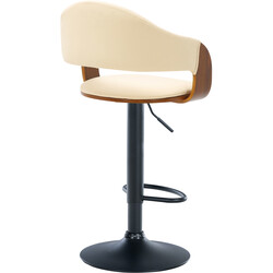 Nilse barstol med kunstlæder justerbar højde og 360° drejning